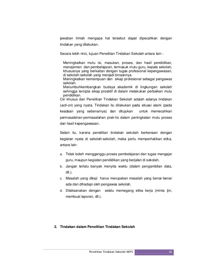 Penelitian Tindakan Sekolah