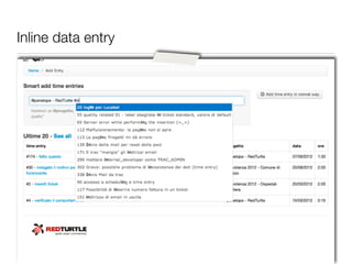 Inline data entry
 
