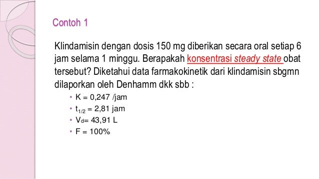Contoh Soal Dan Jawaban Farmakokinetik Kadar Tunak - Jawaban Buku