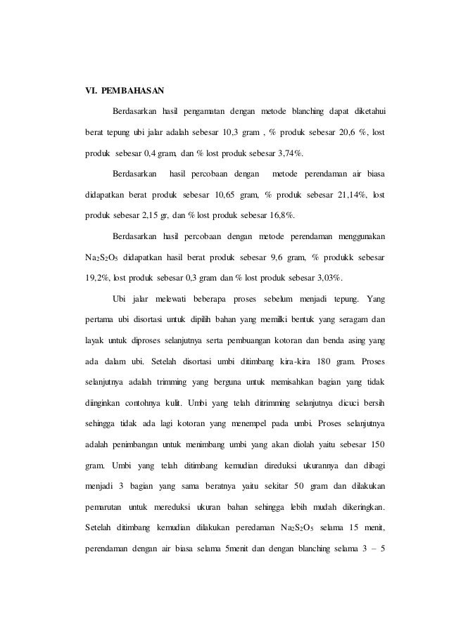 Laporan Praktikum Penepungan