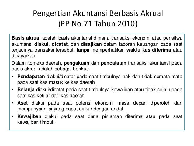Penerapan Akuntansi Berbasis Akrual Pada Pemerintah Daerah