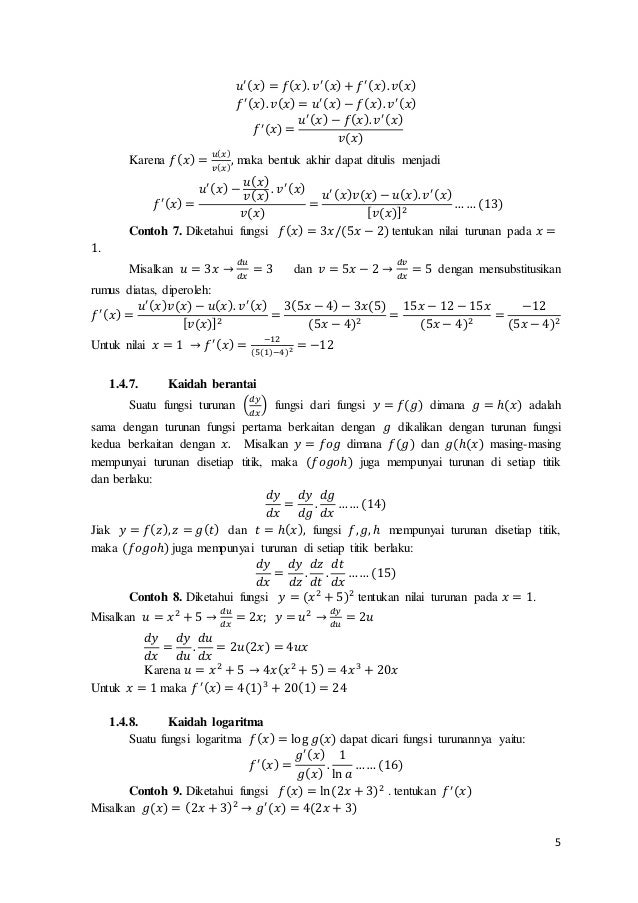 107+ Contoh Soal Diferensial Fungsi Sederhana Matematika