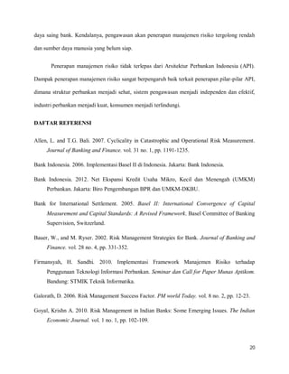 PENERAPAN MANAJEMEN RISIKO PADA PERBANKAN DI INDONESIA.pdf