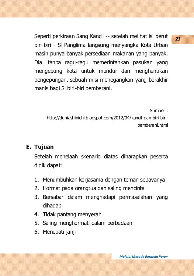 Penerapan pemberani model stimulasi kepemimpinan melalui 