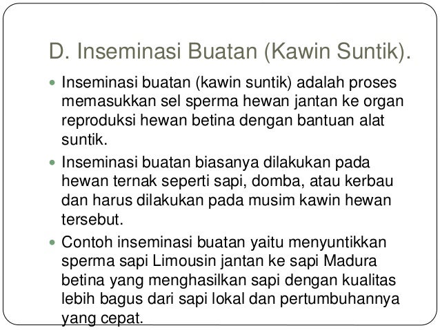 Penerapan pewarisan sifat dalam teknik reproduksi
