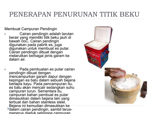 Penerapan Sifat Koligatif Penurunan Titik Beku Reverasite