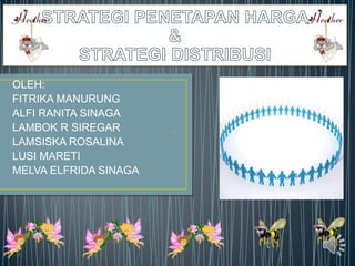 OLEH:
FITRIKA MANURUNG
ALFI RANITA SINAGA
LAMBOK R SIREGAR
LAMSISKA ROSALINA
LUSI MARETI
MELVA ELFRIDA SINAGA

 