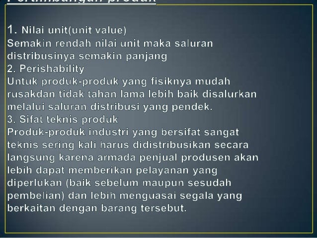 Strategi Penetapan harga & strategi distribusi