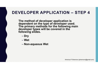 Penetrant Developer Example Penetrant testing | PDF