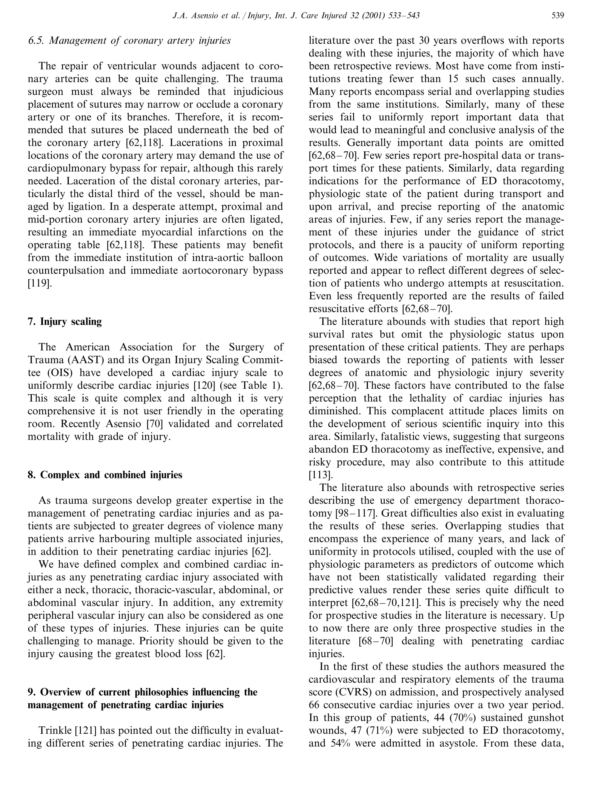 Penetrating cardiac injuries a complex challenge | PDF