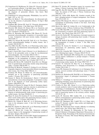 Penetrating cardiac injuries a complex challenge | PDF