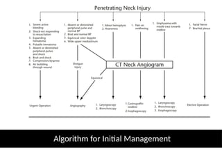 Hanging Injury Algorithm penetrating neck injury: Algorithms for better practice | PPTX