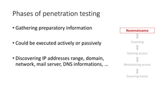 Penetration testing in wireless network | PPTX