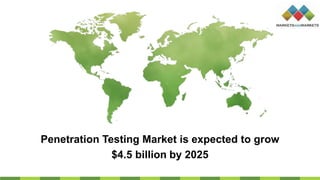 Penetration Testing Market is expected to grow
$4.5 billion by 2025
 