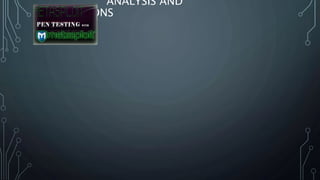 Penetration testing using metasploit | PPTX