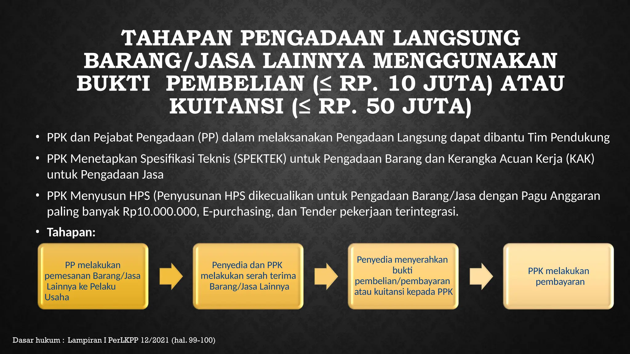 Pengadaan barang dan jasa dibawah 50juta.PPTX