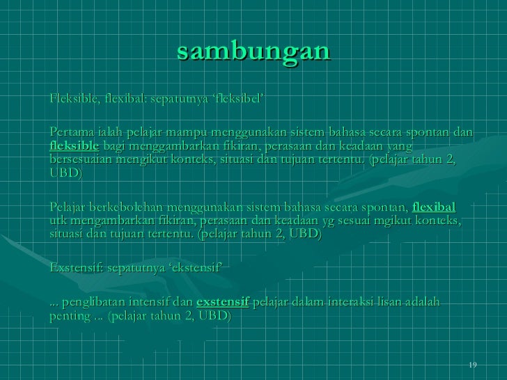 Kata Pinjaman Bahasa Inggeris PENGAJARAN TERANCANG KATA PINJAMAN