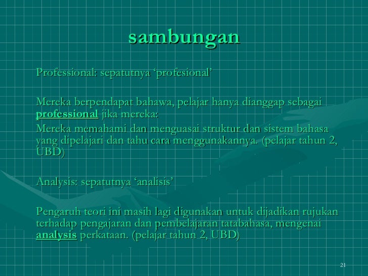 PENGAJARAN TERANCANG KATA PINJAMAN BAHASA INGGERIS 