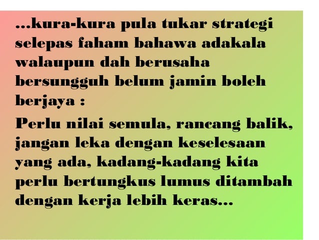 Pengajaran cerita arnab dan kura kura