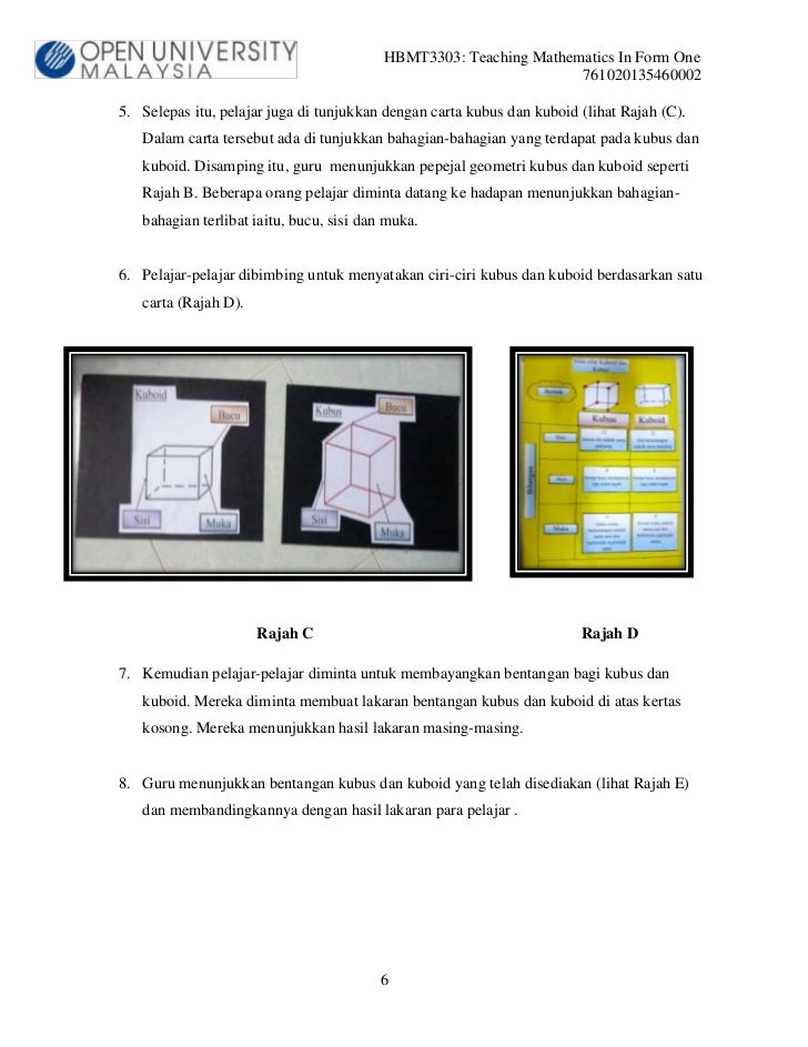 Pengajaran matematik tingkatan satu