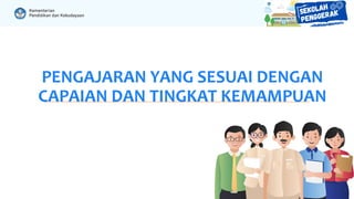 PENGAJARAN YANG SESUAI DENGAN
CAPAIAN DAN TINGKAT KEMAMPUAN
 