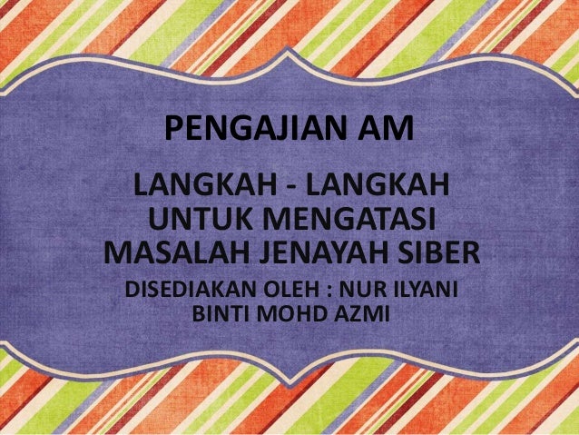 langkah mengatasi jenayah siber stpm langkah mengatasi jenayah siber stpm
