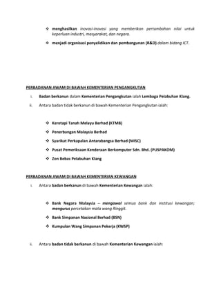 Pengajian am kertas 1 badan berkanun & tidak berkanun