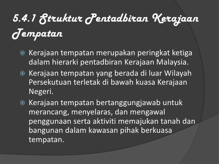 Pengajian am topik 5 kerajaan tempatan