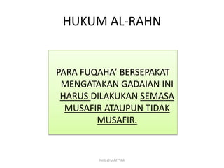 Syariah STPM// Al-Rahn | PPTX