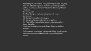 Pengajian malaysia (PERLEMBAGAAN)
