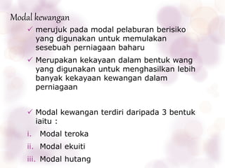 Modal Teroka: Strategi Kewangan Untuk Perniagaan