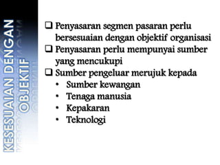 Pasaran asas segmentasi 4 Kategori