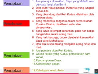 Pengakuan Iman Rasuli Syahadat para Rasul | PPTX