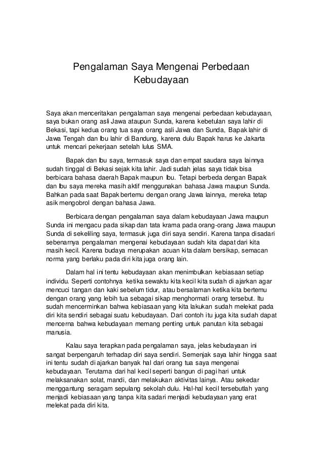 Cerita Pengalaman Bahasa Jawa