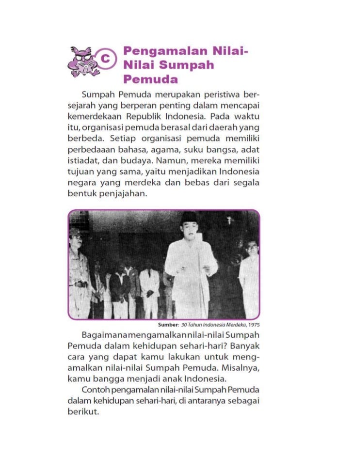 Pengamalan Nilai Sumpah Pemuda