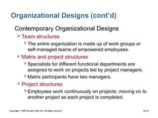 Comprehensive Guide to Organizational Structure and Design Principles | PPT