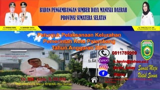 Widyaiswara Ahli Madya BPSDMD Prov Sumse
Jl. Sultan Mansyur 386 RT.05 RW.02 Bukit Lama
Palembang
 