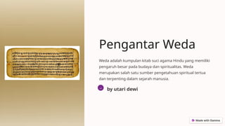power point pengantar weda sekolah dasar | PPTX