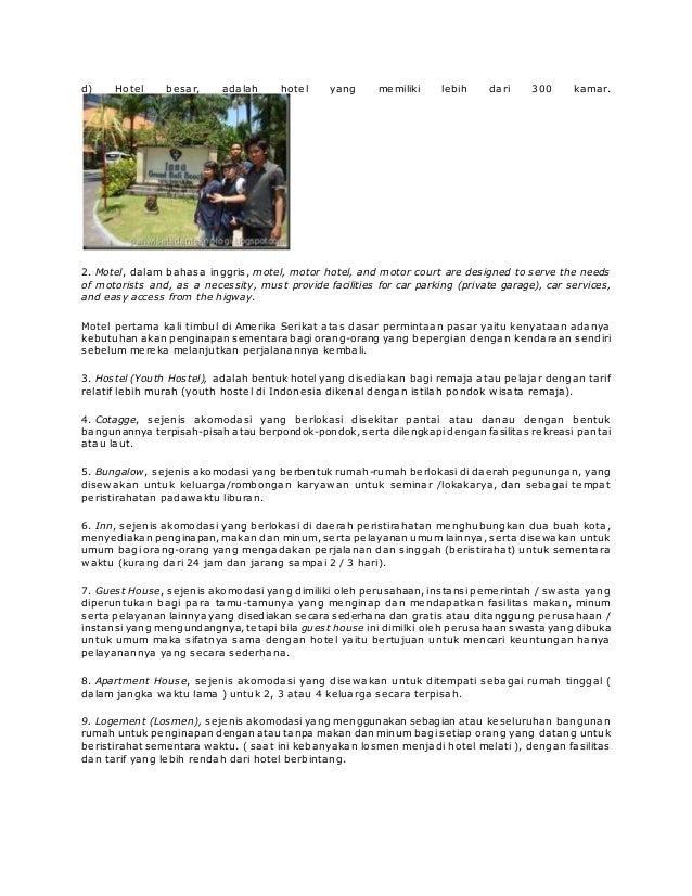 Pengantar Akomodasi Resto Yeltri