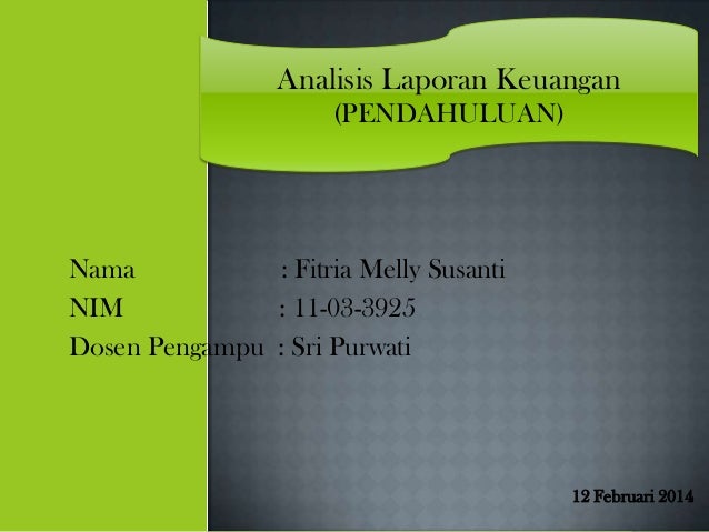 Analisis Laporan Keuangan Pendahuluan