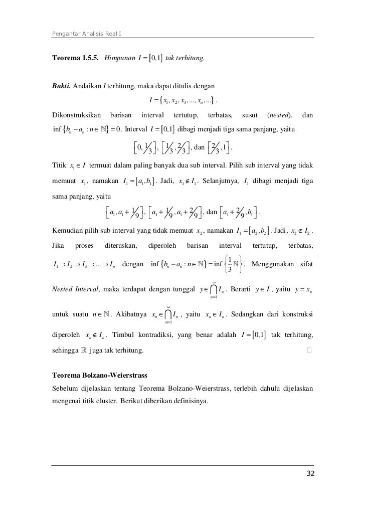 Pengantar analisis real_I