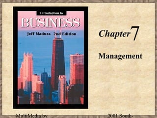 Introduction to

7

Chapter

Management

MultiMedia by

2001 South-

 