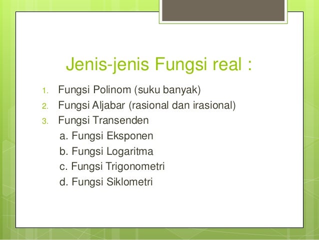 Pengantar dasar matematika (FUNGSI)