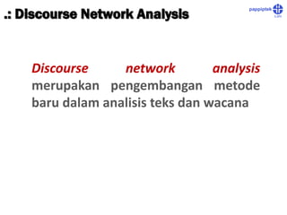 Pengantar Discourse Network Analysis | PDF