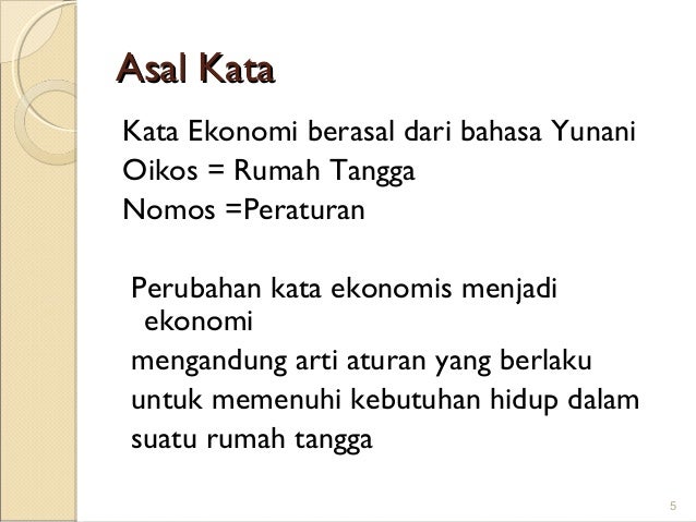 Pengantar Ekonomi I