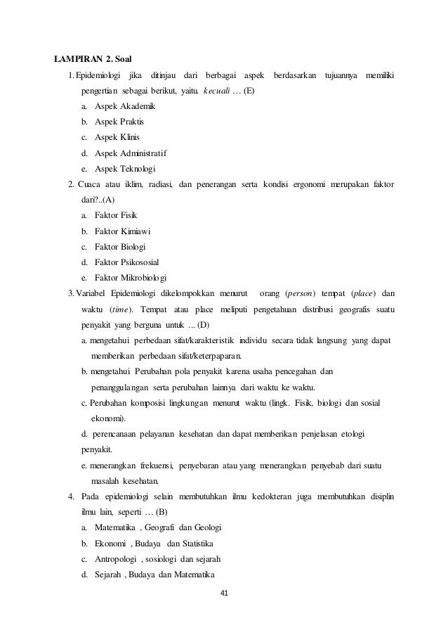 Pengantar Epidemiologi