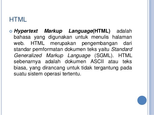 Pengantar html