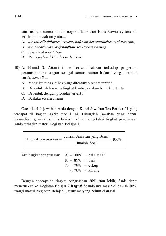 Pengantar Ilmu Pengetahuan Perundang Undangan