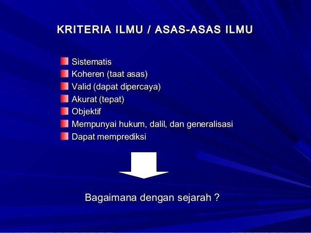 Contoh Generalisasi Dalam Ilmu Sejarah