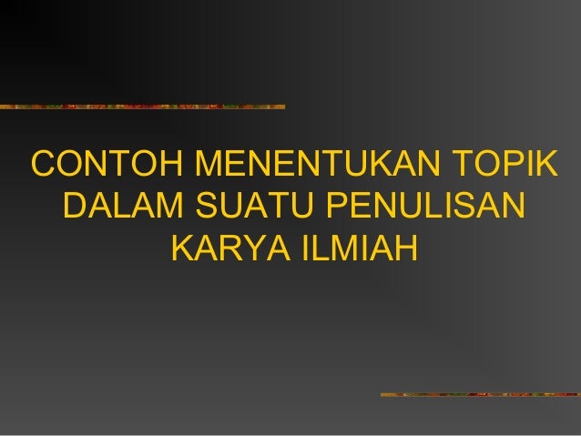 Pengantar karya ilmiah